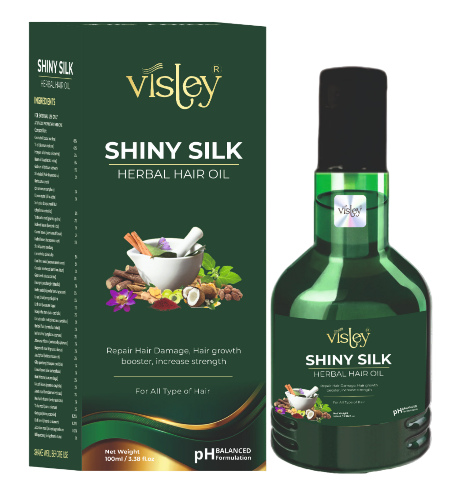 Visley Shiny Silk Herbal Hair Oil